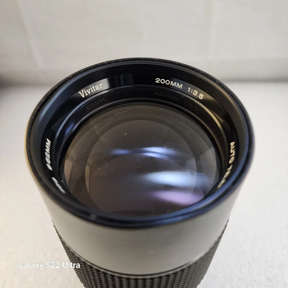 Vivitar 200mm F3.5 Fixed Mount Lens in Original Box